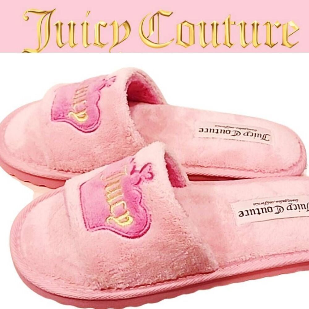 Juicy Couture Crown Logo Slippers